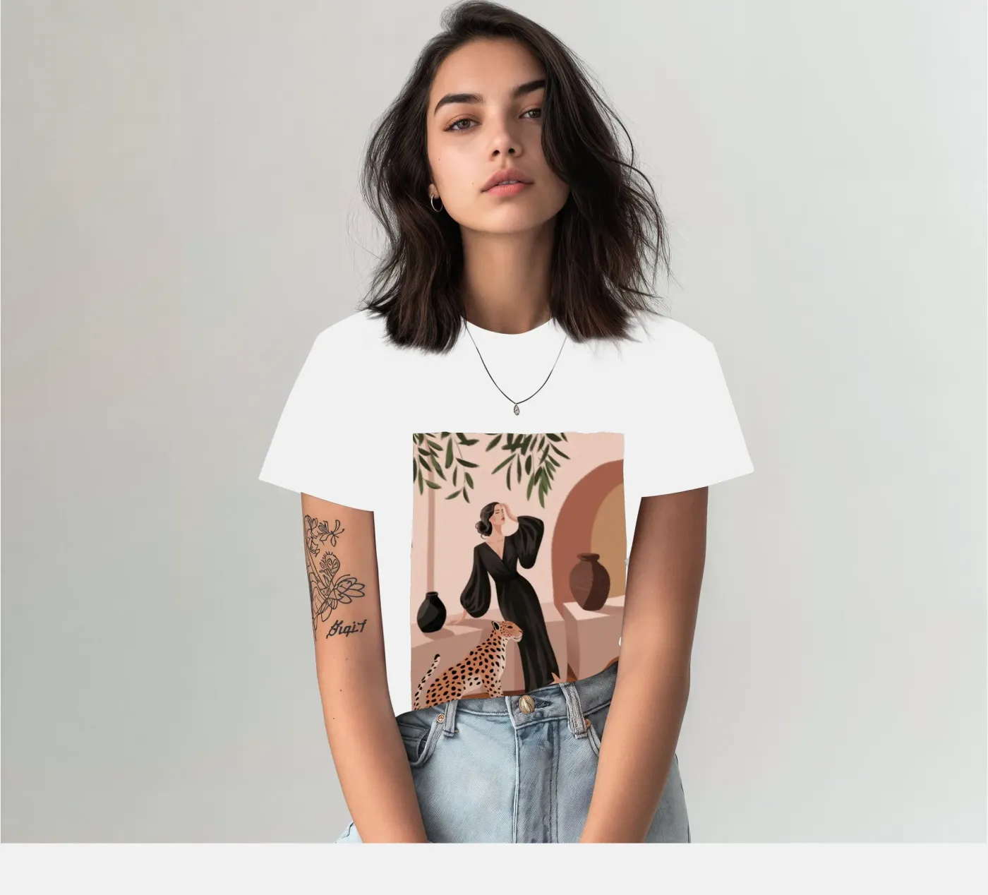 Sinfonia Leopard Grace t-shirt da Atelier Tiga
