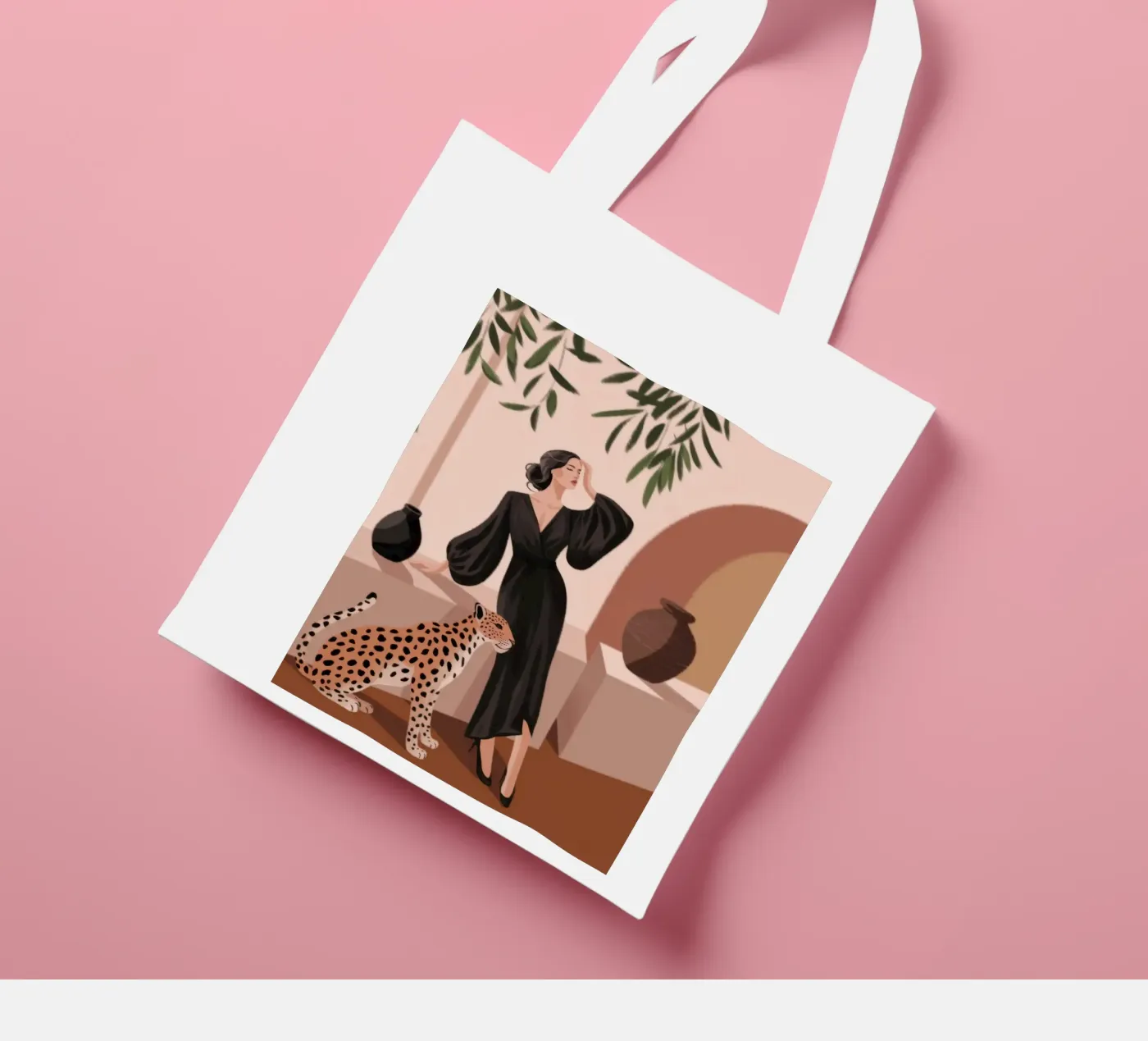 Leopard Grace Symphony tote bag by Atelier Tiga