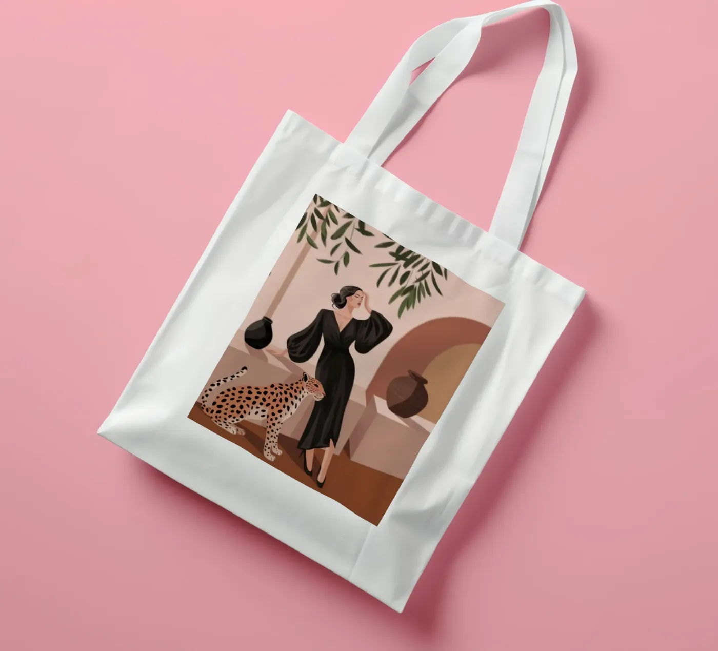 Leopard Grace Symphony tote bag by Atelier Tiga