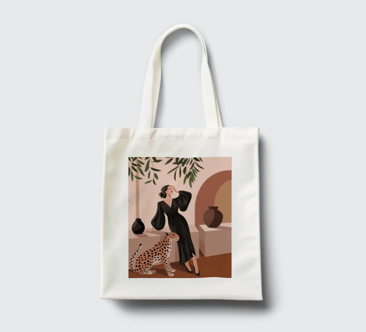 Leopard Grace Symphony tote bag by Atelier Tiga