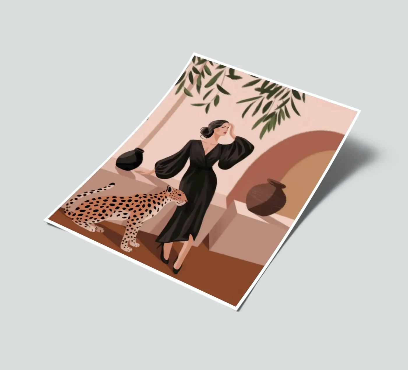 Leopard Grace Symphony Stickerbogen von Atelier Tiga