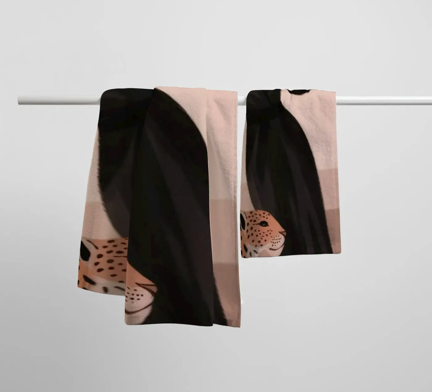 Sinfonia Leopard Grace asciugamano da bagno da Atelier Tiga