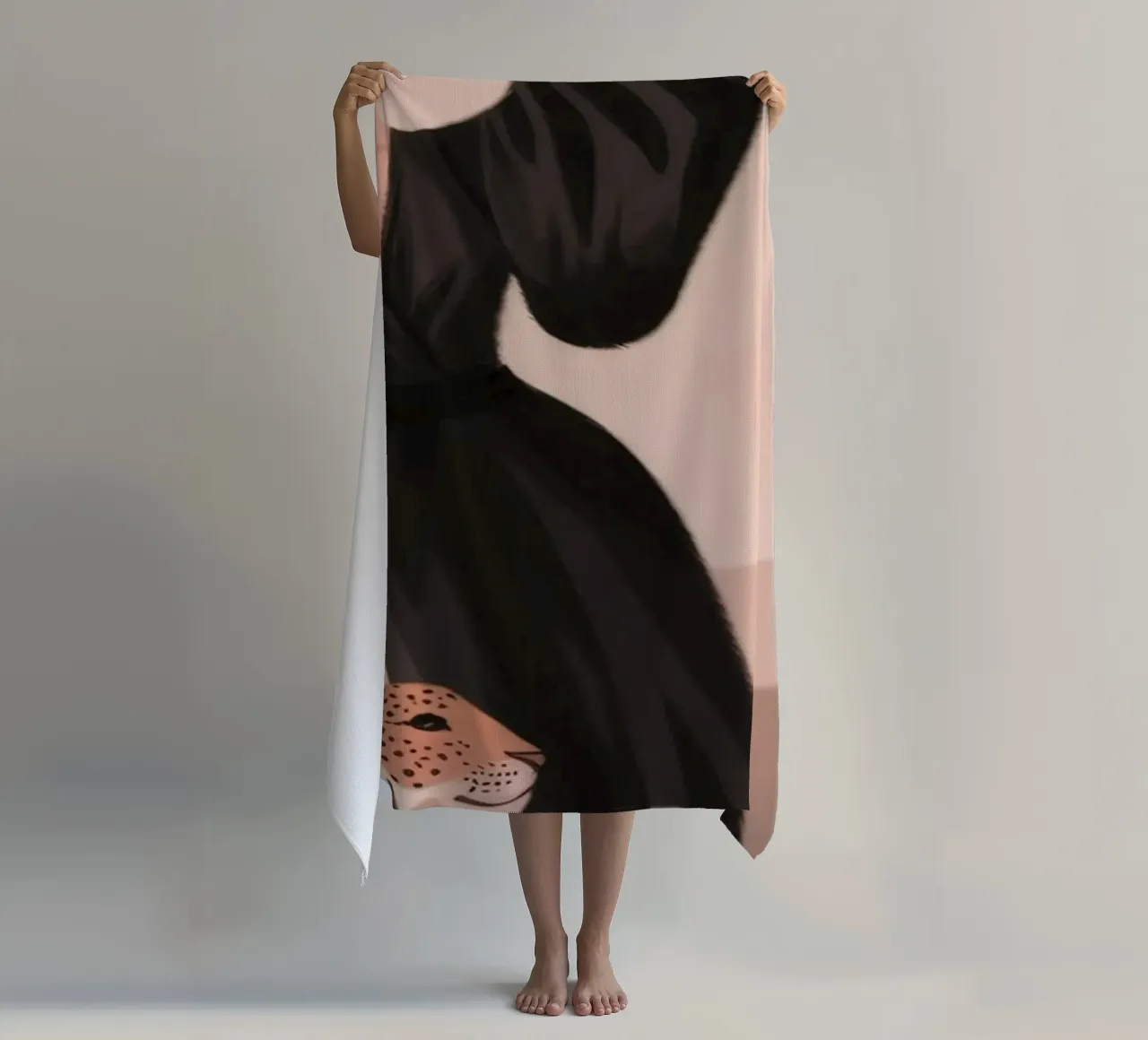 Leopard Grace Symphony serviette de plage de Atelier Tiga