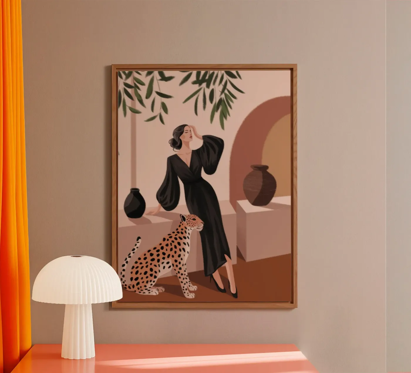 Leopard Grace Symphony alluminio dibond da Atelier Tiga