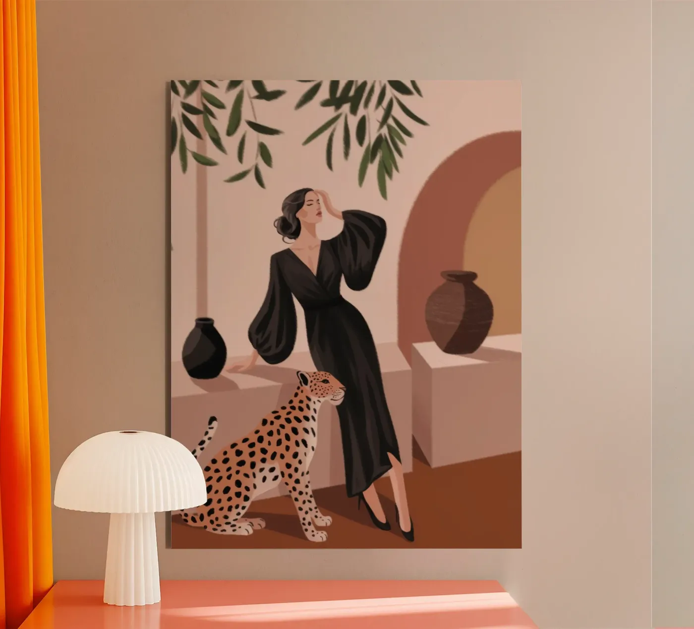 Leopard Grace Symphony alluminio dibond da Atelier Tiga