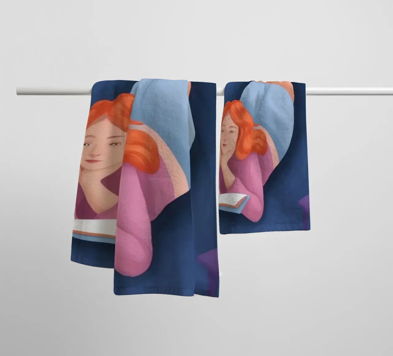 Serene Reading Retreat towel by Atelier Tiga