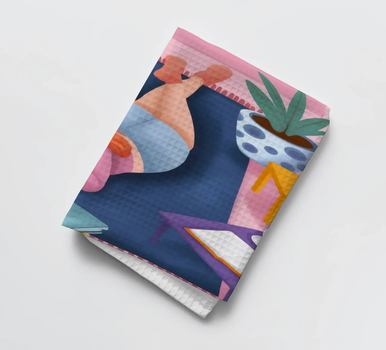 Retraite de lecture sereine torchon de Atelier Tiga