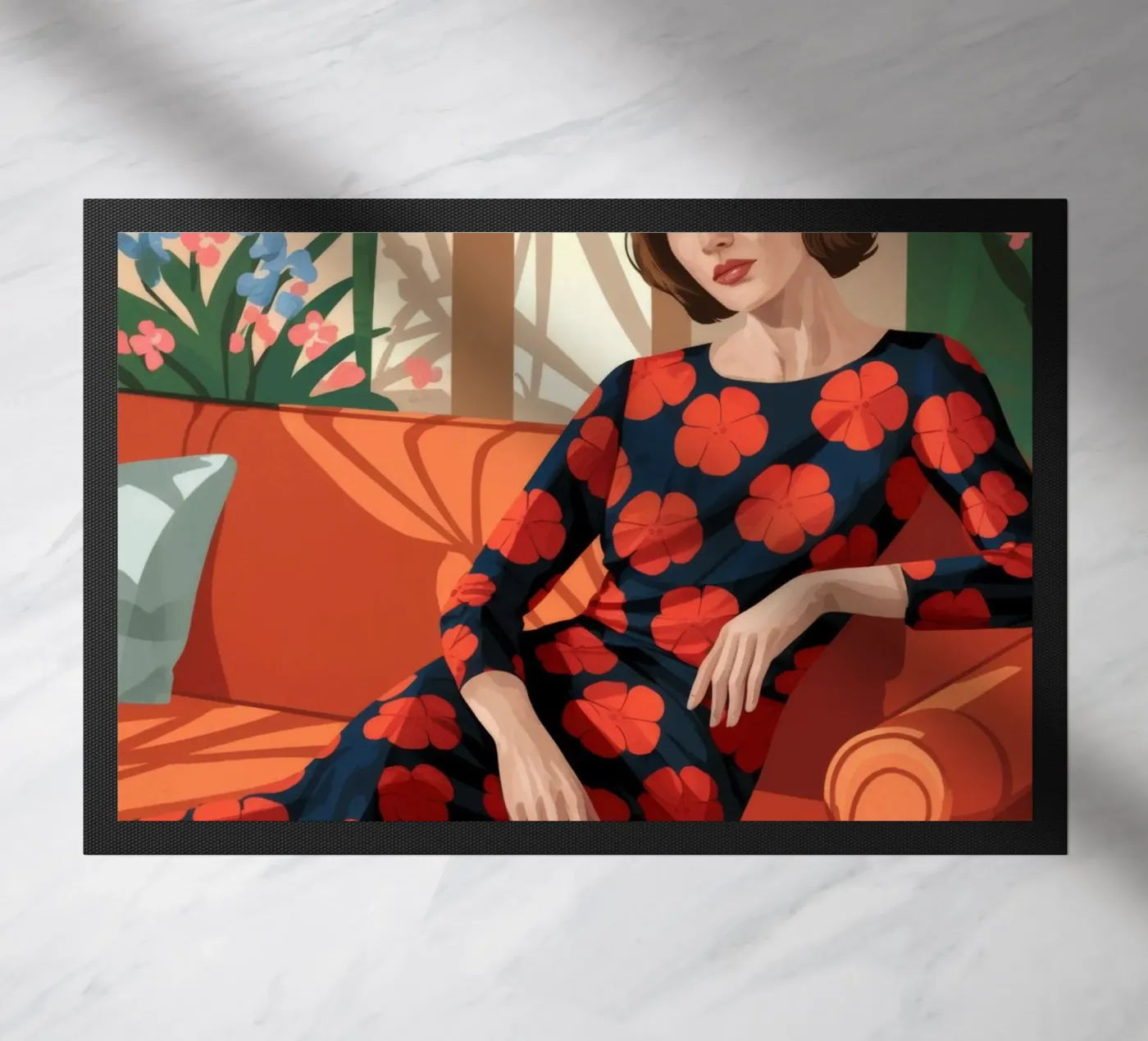 Tropical Elegance doormat by Atelier Tiga