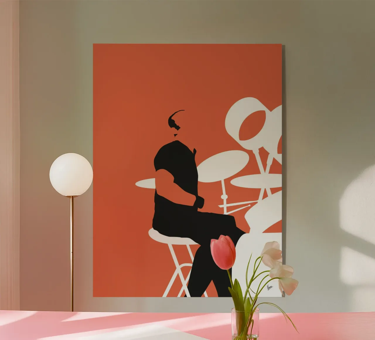 No163 Phil Collins plexiglass da Iconic Rockstars