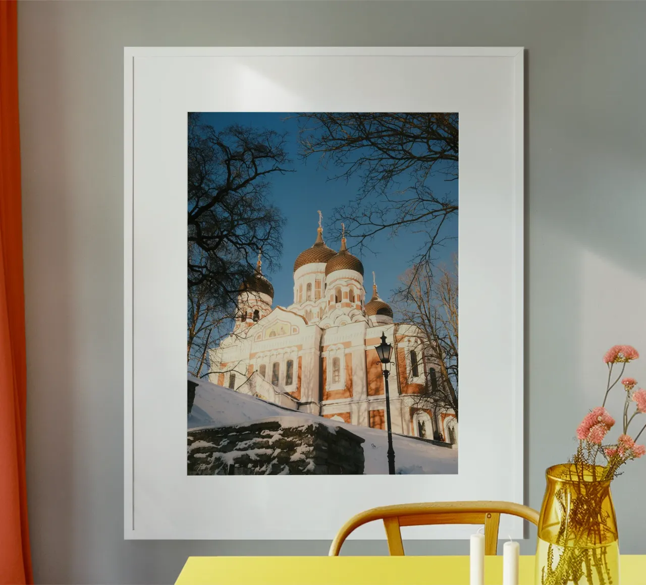 Tallinn Orthodox Cathedral poster with plastic frame by FujiPrints