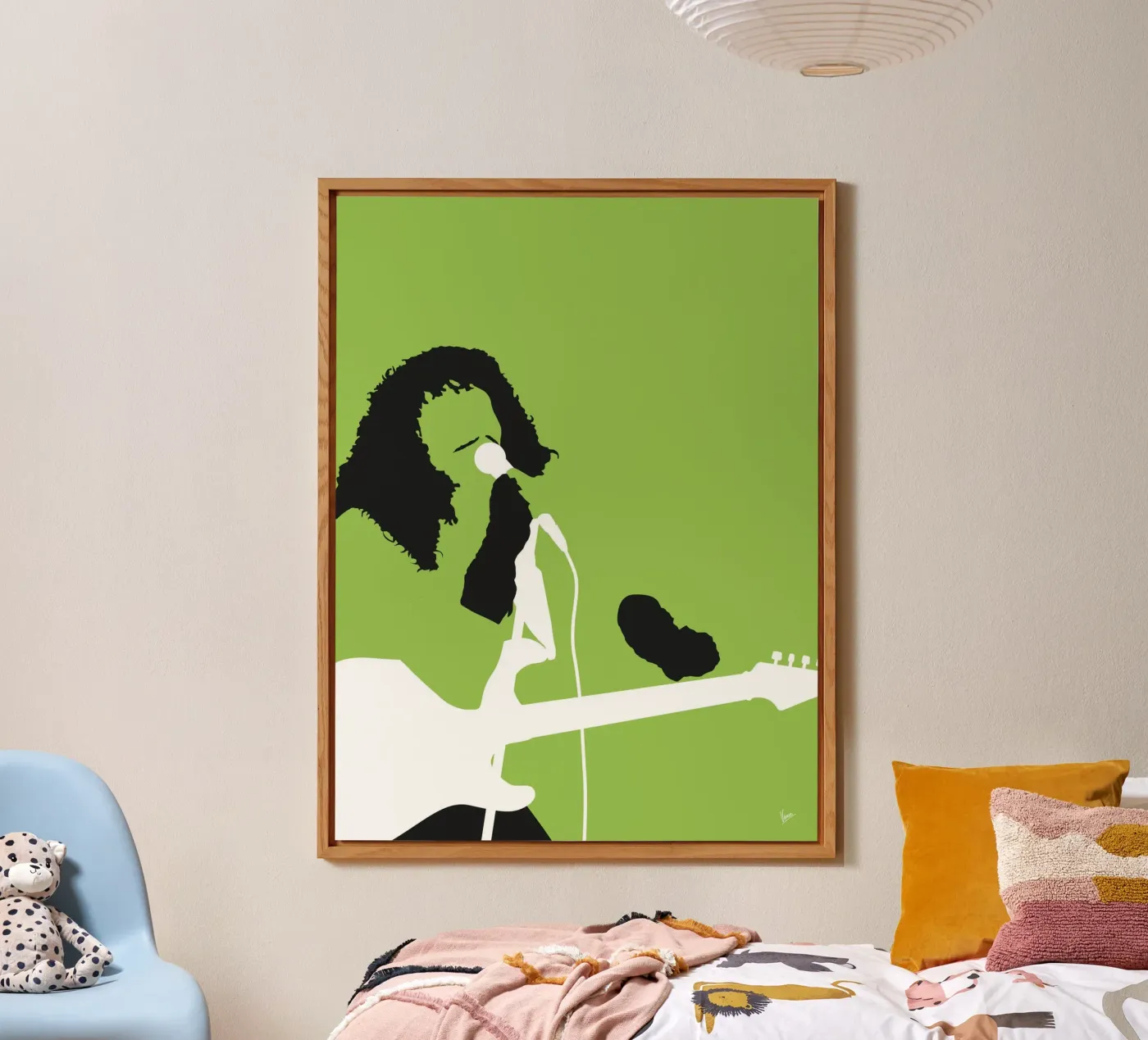 No166 Rick James alluminio dibond da Iconic Rockstars