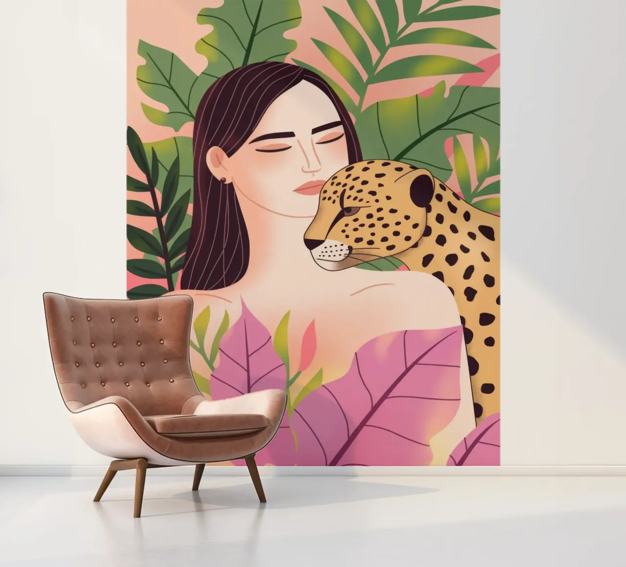Compagnonnage dans la jungle papier peint photo de Atelier Tiga