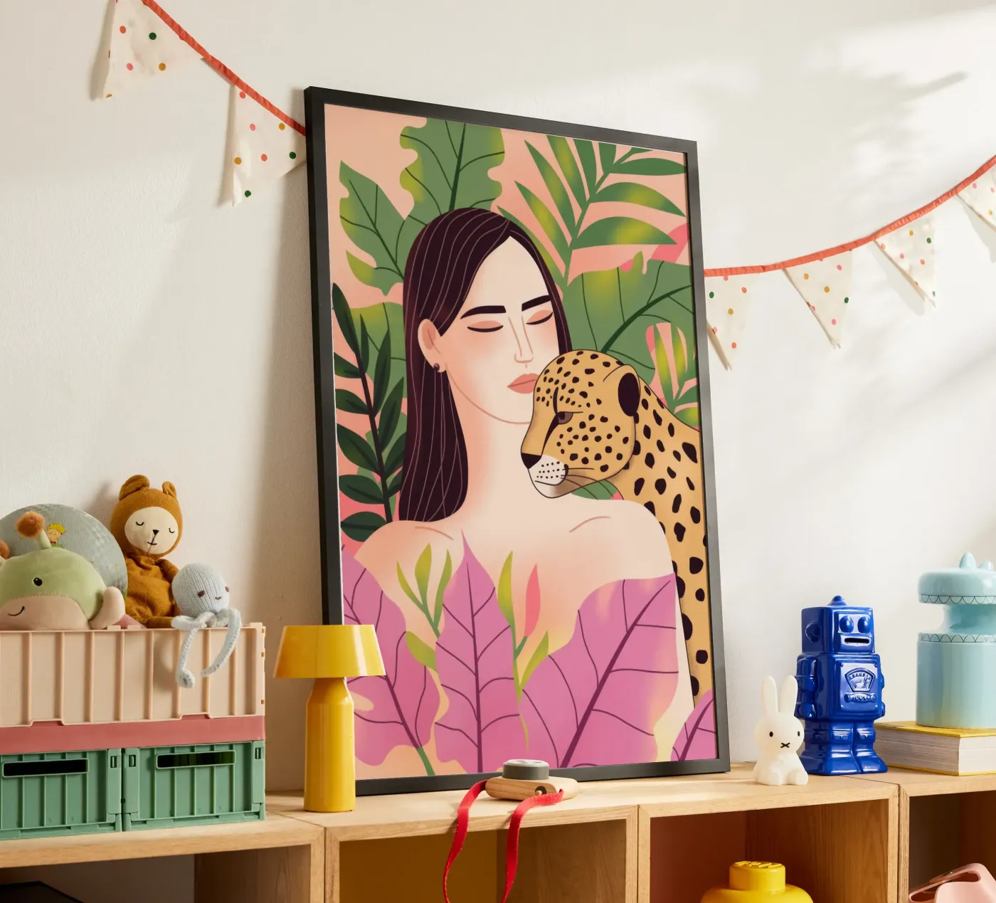 Compagnia nella giungla poster da Atelier Tiga