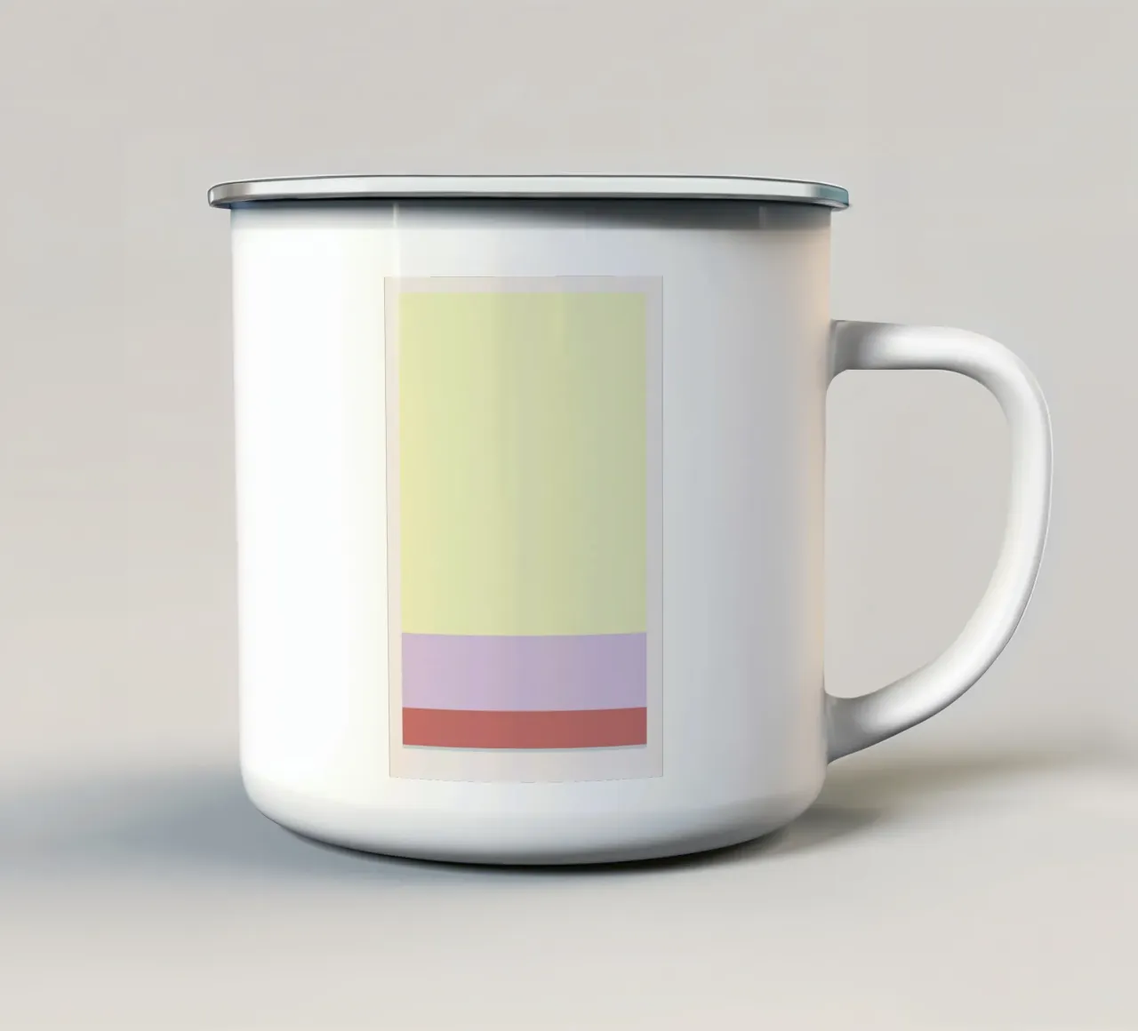 Stripe Light 3 enamel mug by 170QM