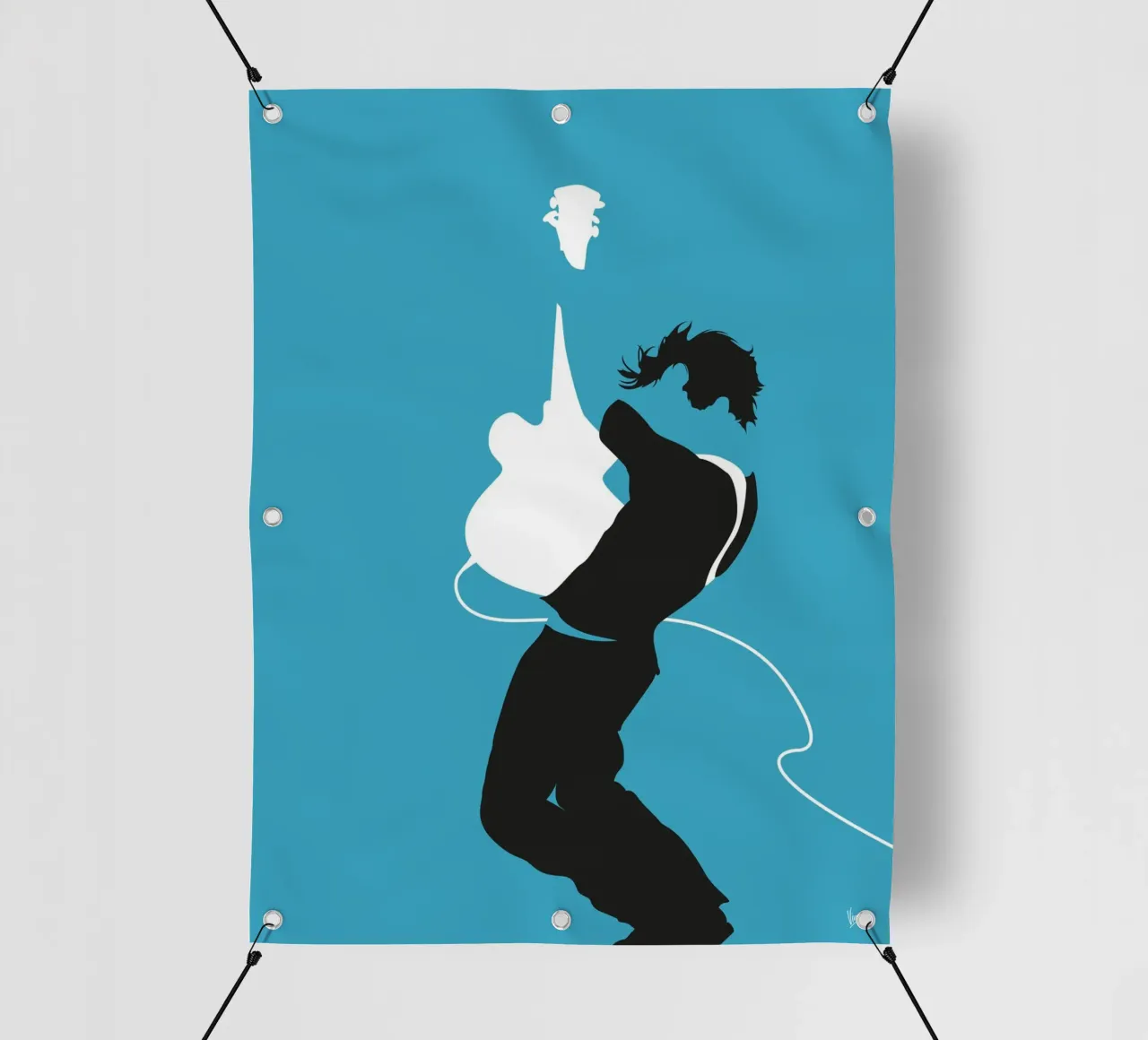 No175 BRYAN ADAMS telo in pvc da Iconic Rockstars