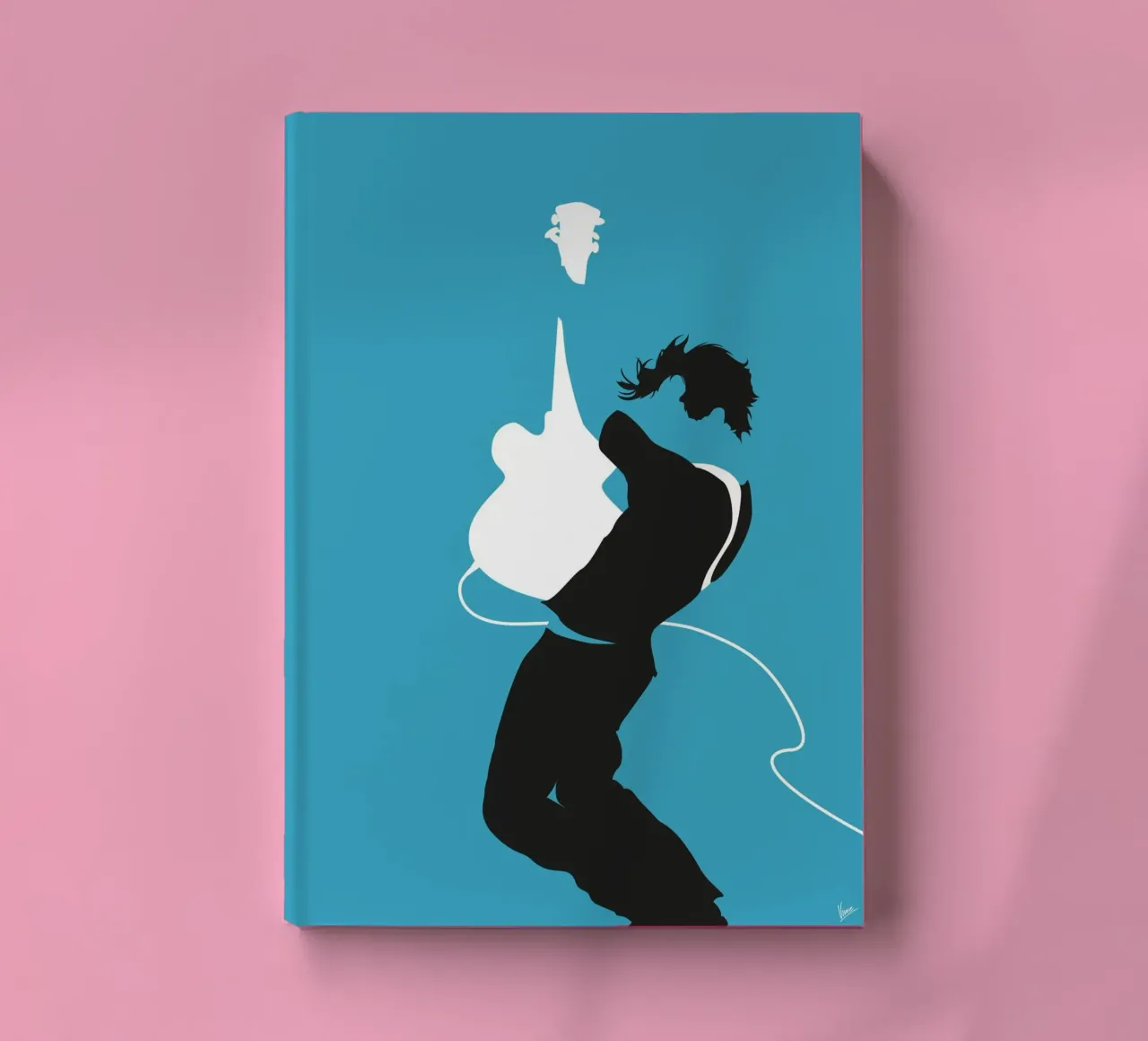 No175 BRYAN ADAMS notebook by Iconic Rockstars