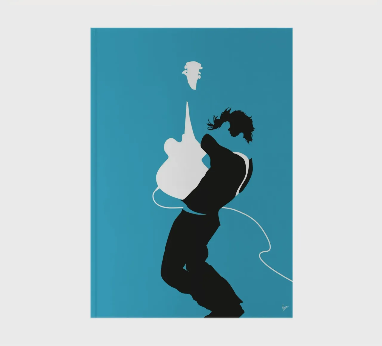 No175 BRYAN ADAMS notebook by Iconic Rockstars