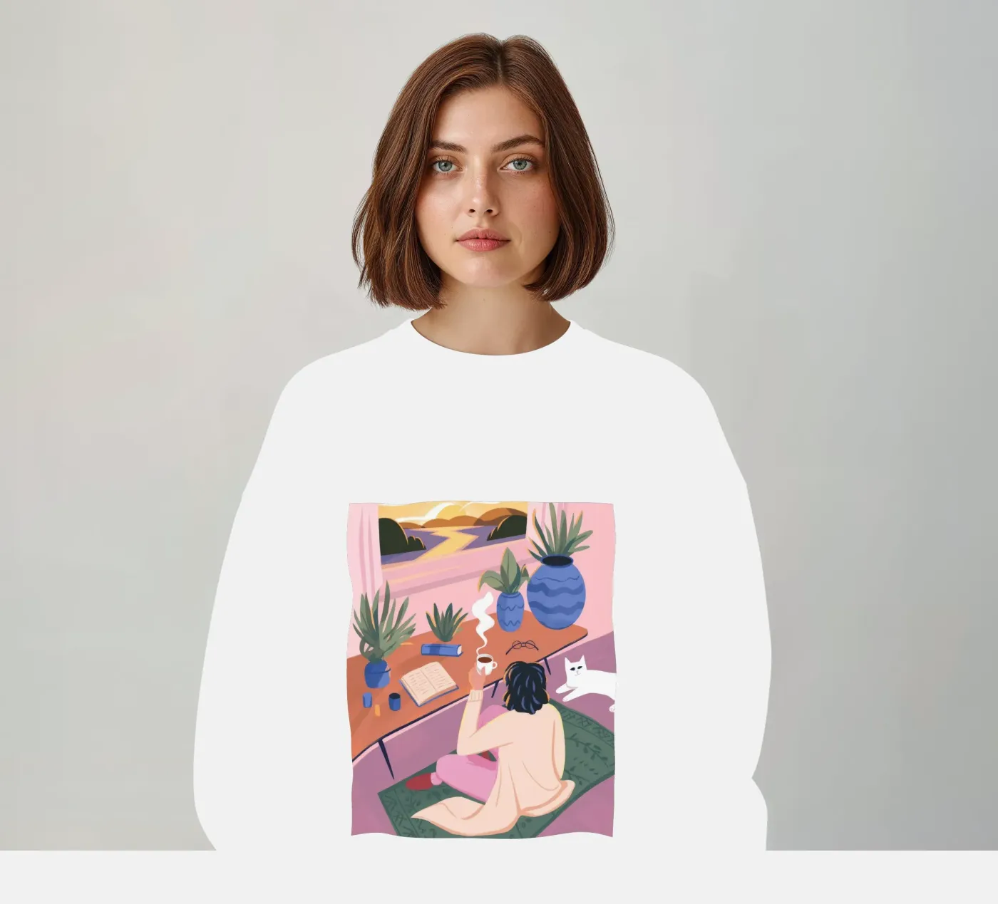 Solitude créative sweat de Atelier Tiga