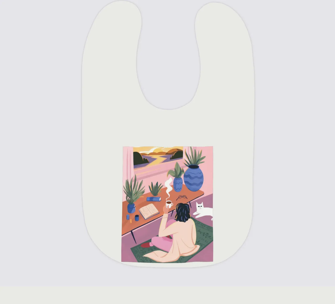 Creative Solitude baby bib by Atelier Tiga