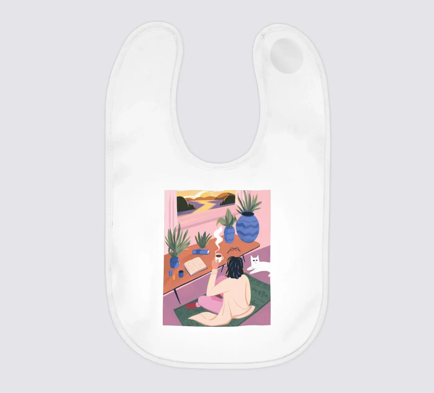 Creative Solitude baby bib by Atelier Tiga