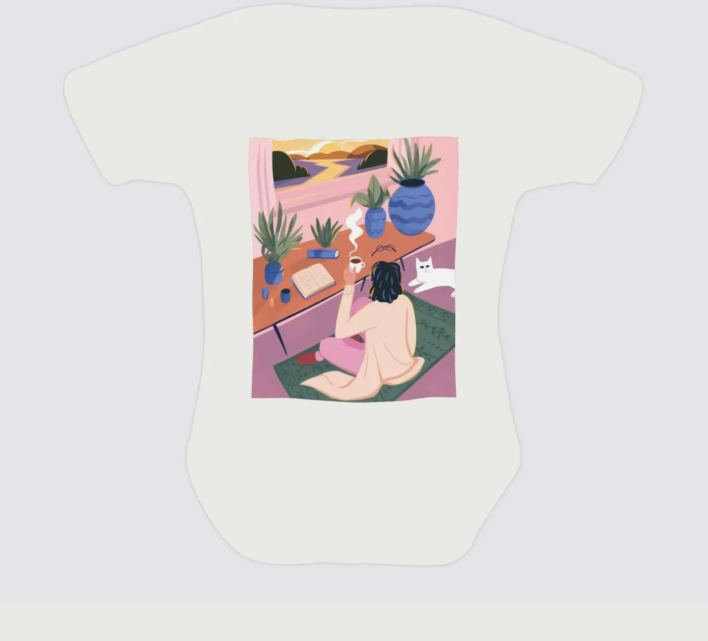 Creative Solitude Kurzarm Babybody von Atelier Tiga