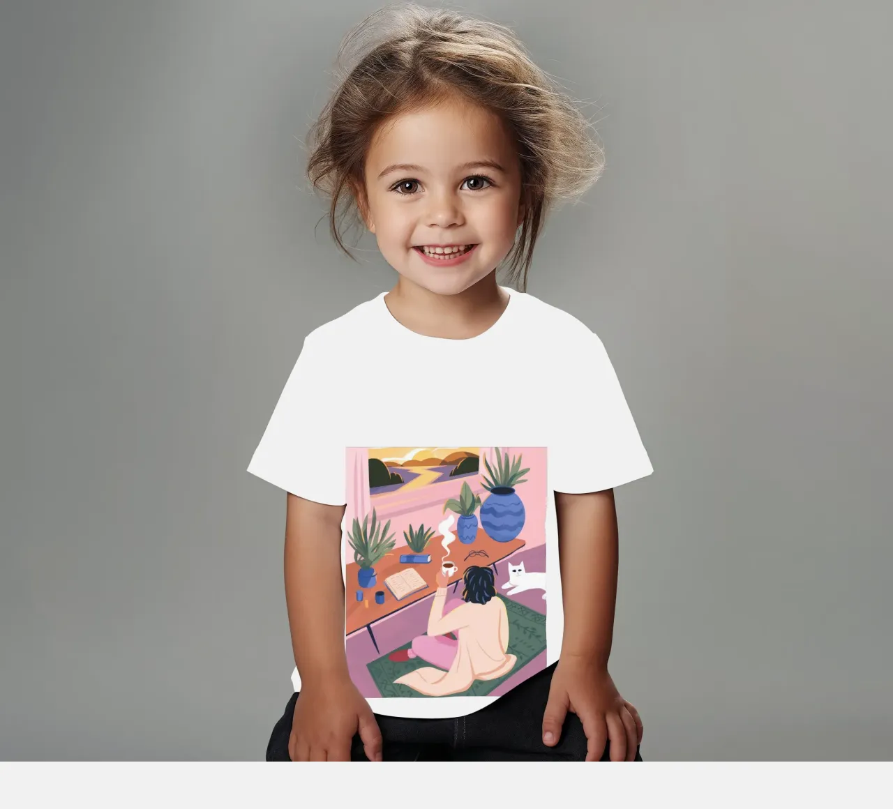 Creatieve eenzaamheid kinder t-shirt van Atelier Tiga