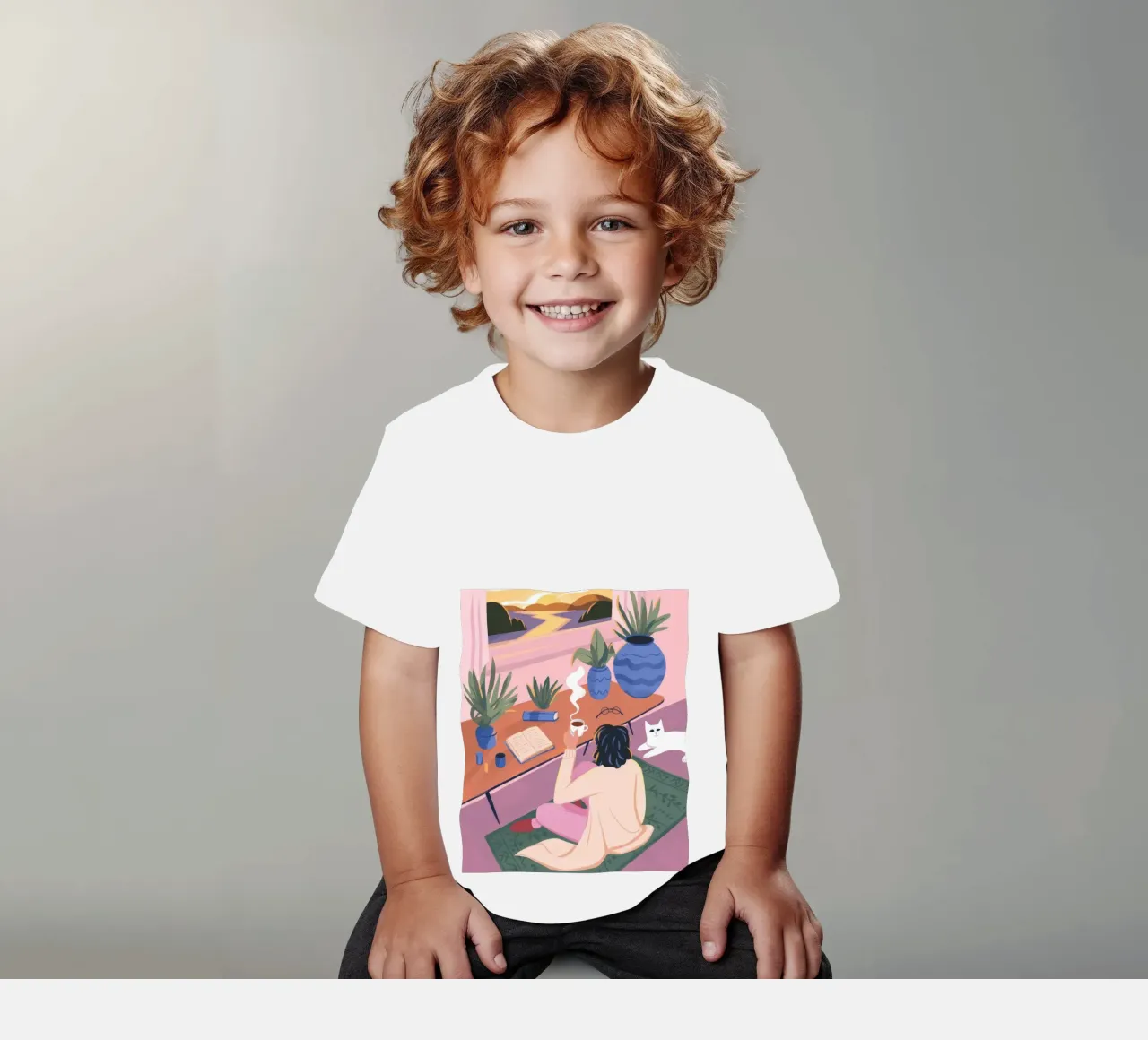 Creatieve eenzaamheid kinder t-shirt van Atelier Tiga