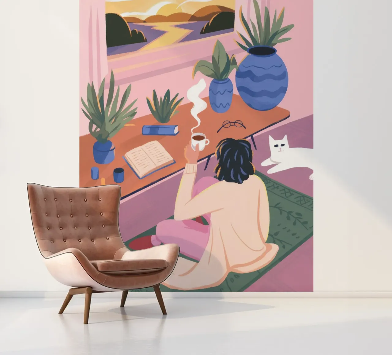 Creatieve eenzaamheid fotobehang van Atelier Tiga