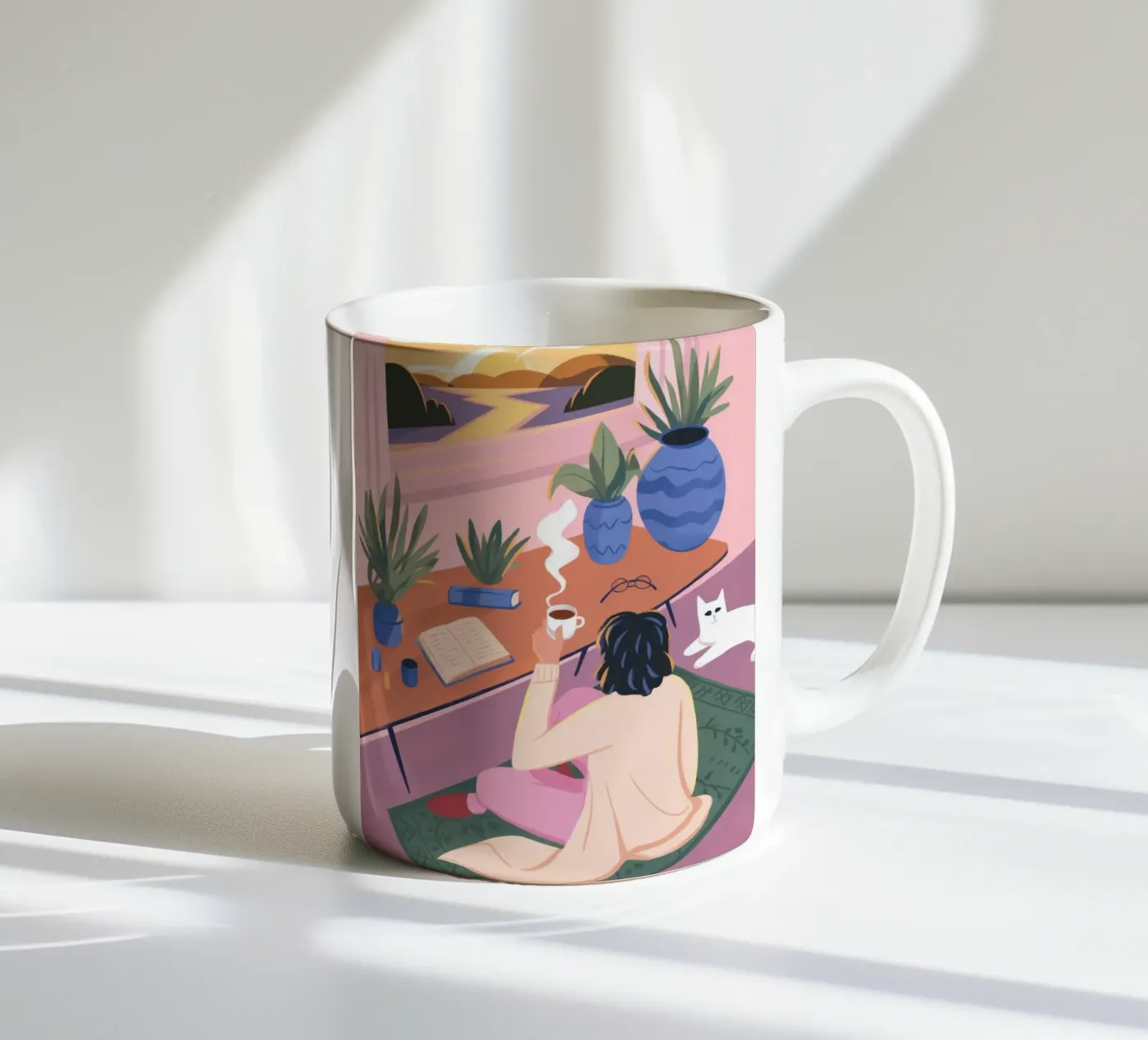 Creative Solitude ceramic mug by Atelier Tiga