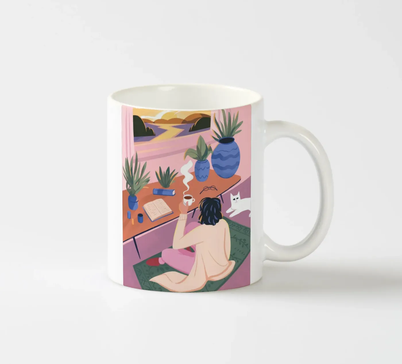 Creative Solitude Keramik Tasse von Atelier Tiga