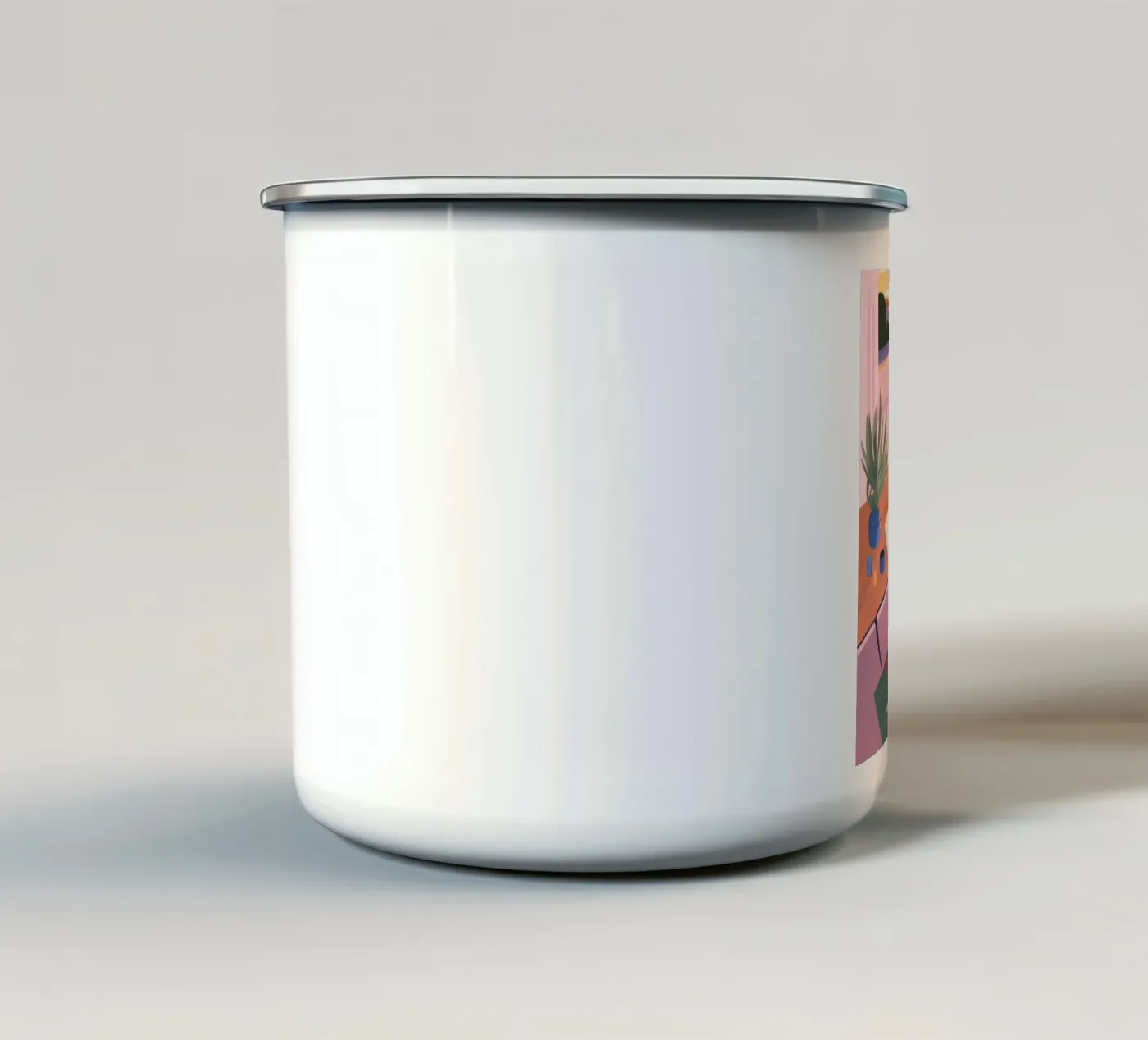 Creative Solitude enamel mug by Atelier Tiga