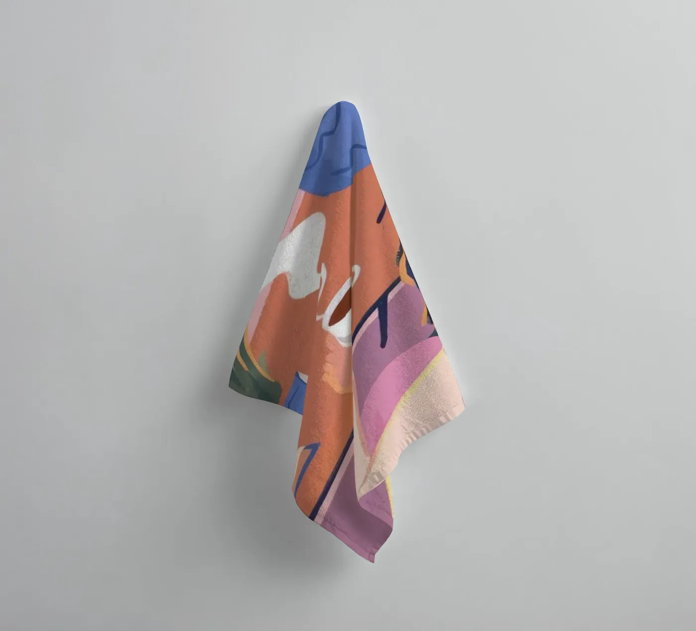 Creatieve eenzaamheid badhanddoek van Atelier Tiga