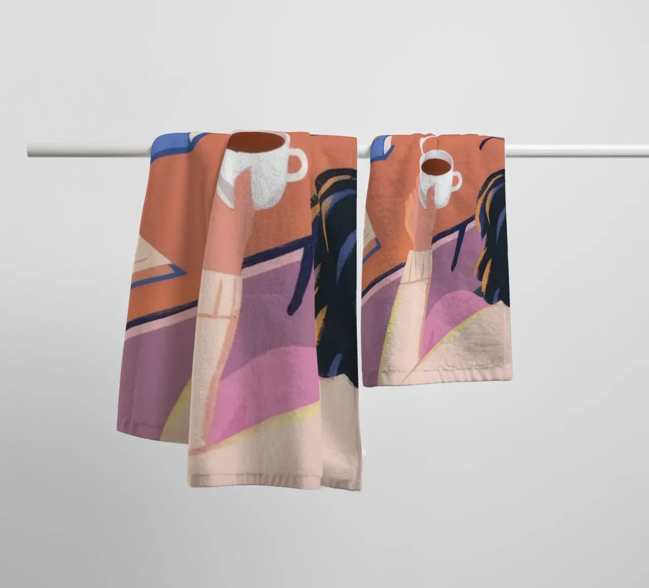 Creative Solitude towel by Atelier Tiga