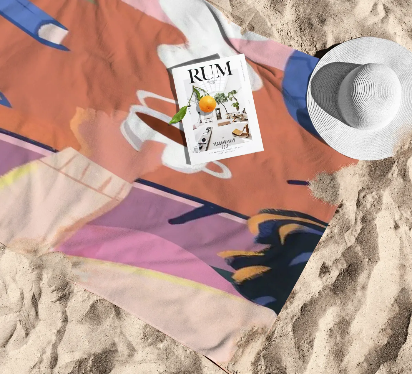 Creative Solitude beach towel by Atelier Tiga