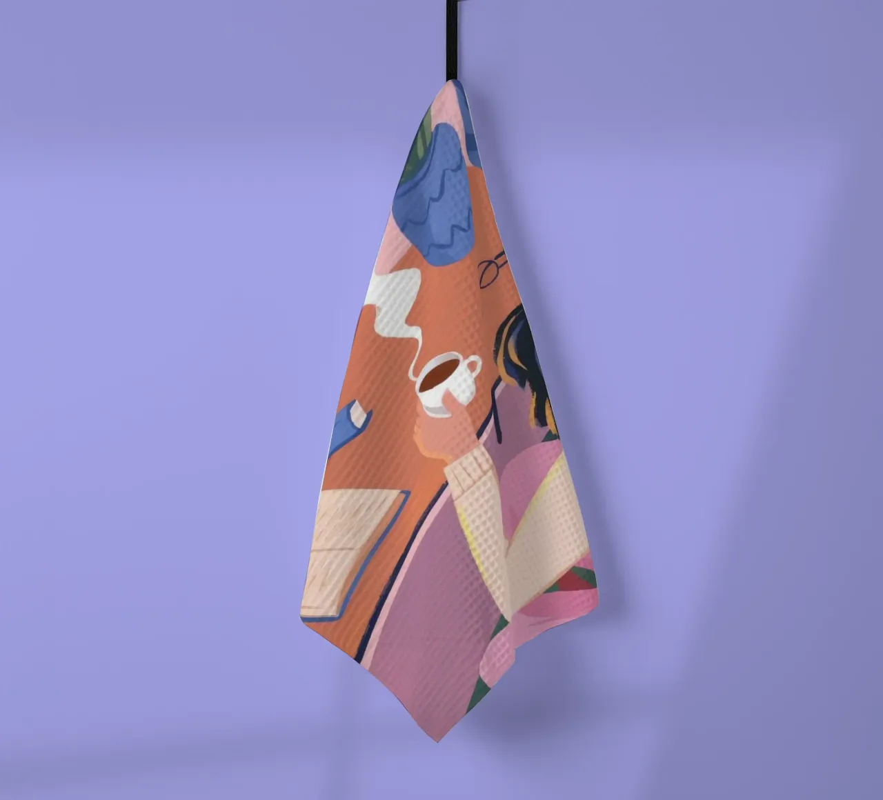 Creative Solitude theedoek van Atelier Tiga