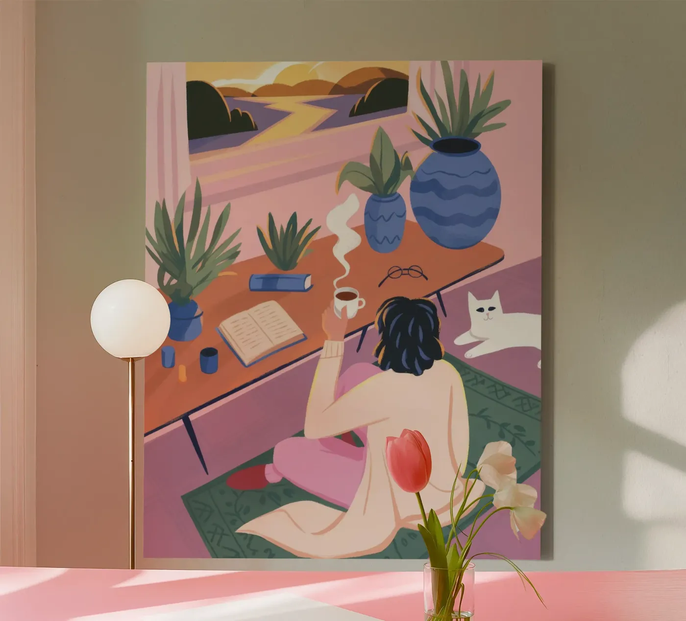 Creative Solitude Leinwand von Atelier Tiga