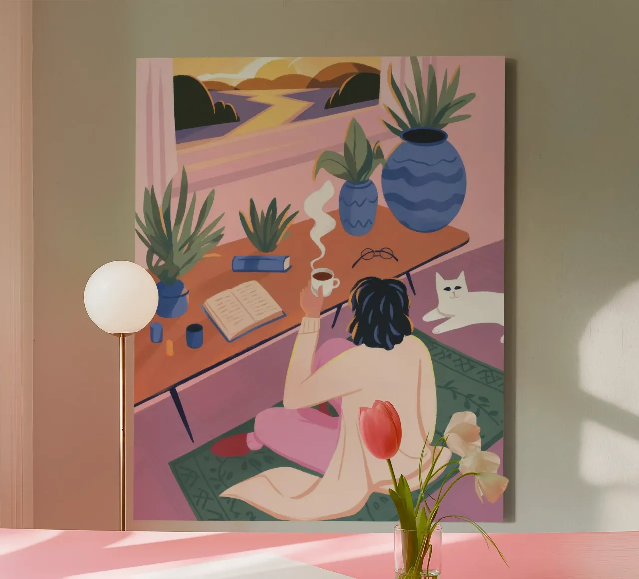 Kreative Einsamkeit Leinwand von Atelier Tiga