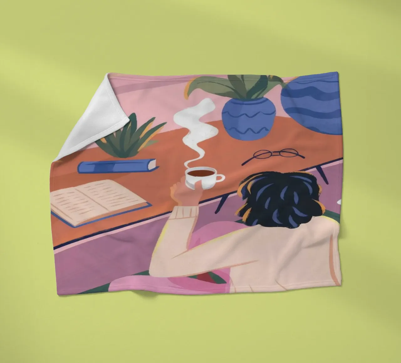 Creative Solitude fleece blanket by Atelier Tiga