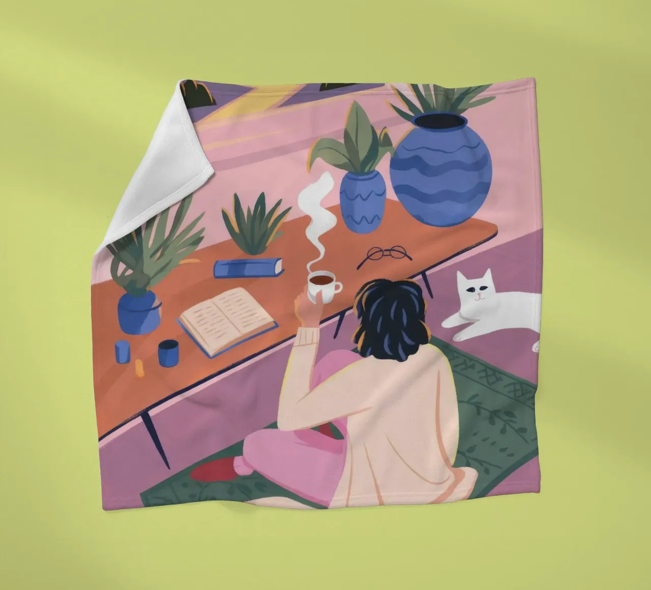 Creative Solitude fleece blanket by Atelier Tiga