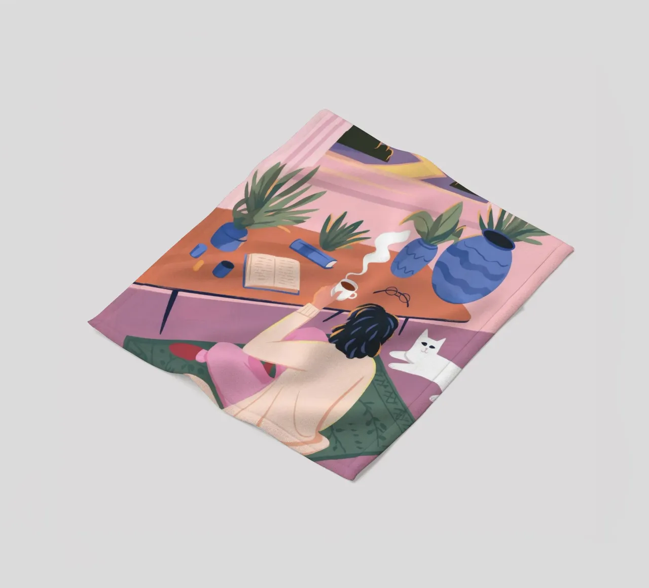 Creative Solitude fleece blanket by Atelier Tiga