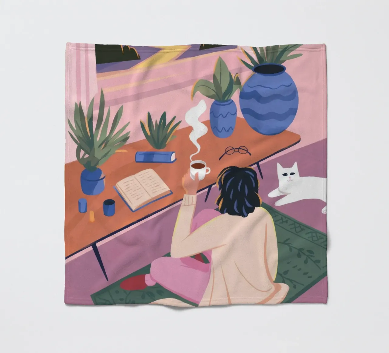 Creative Solitude fleece blanket by Atelier Tiga