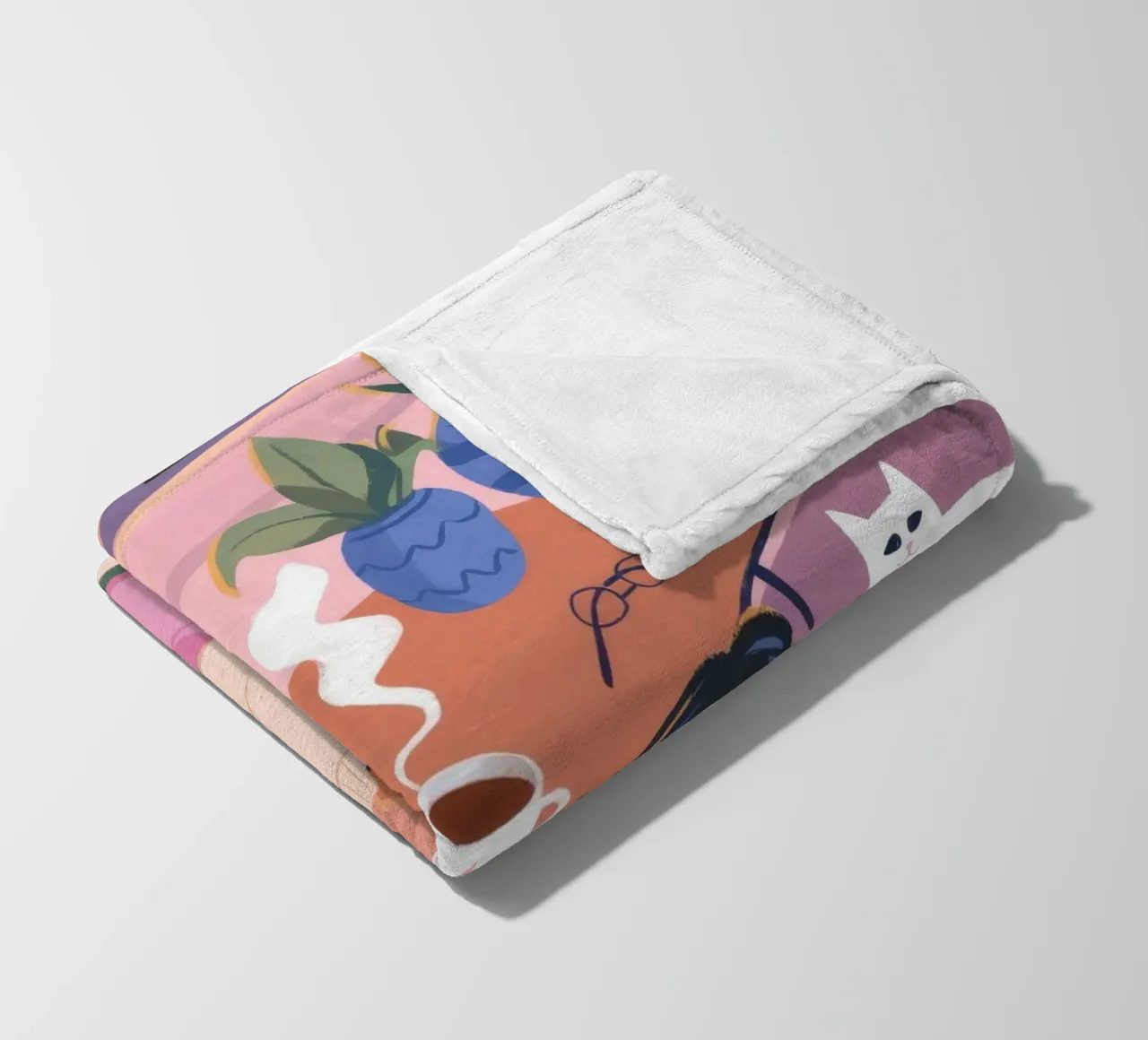 Creative Solitude fleece blanket by Atelier Tiga