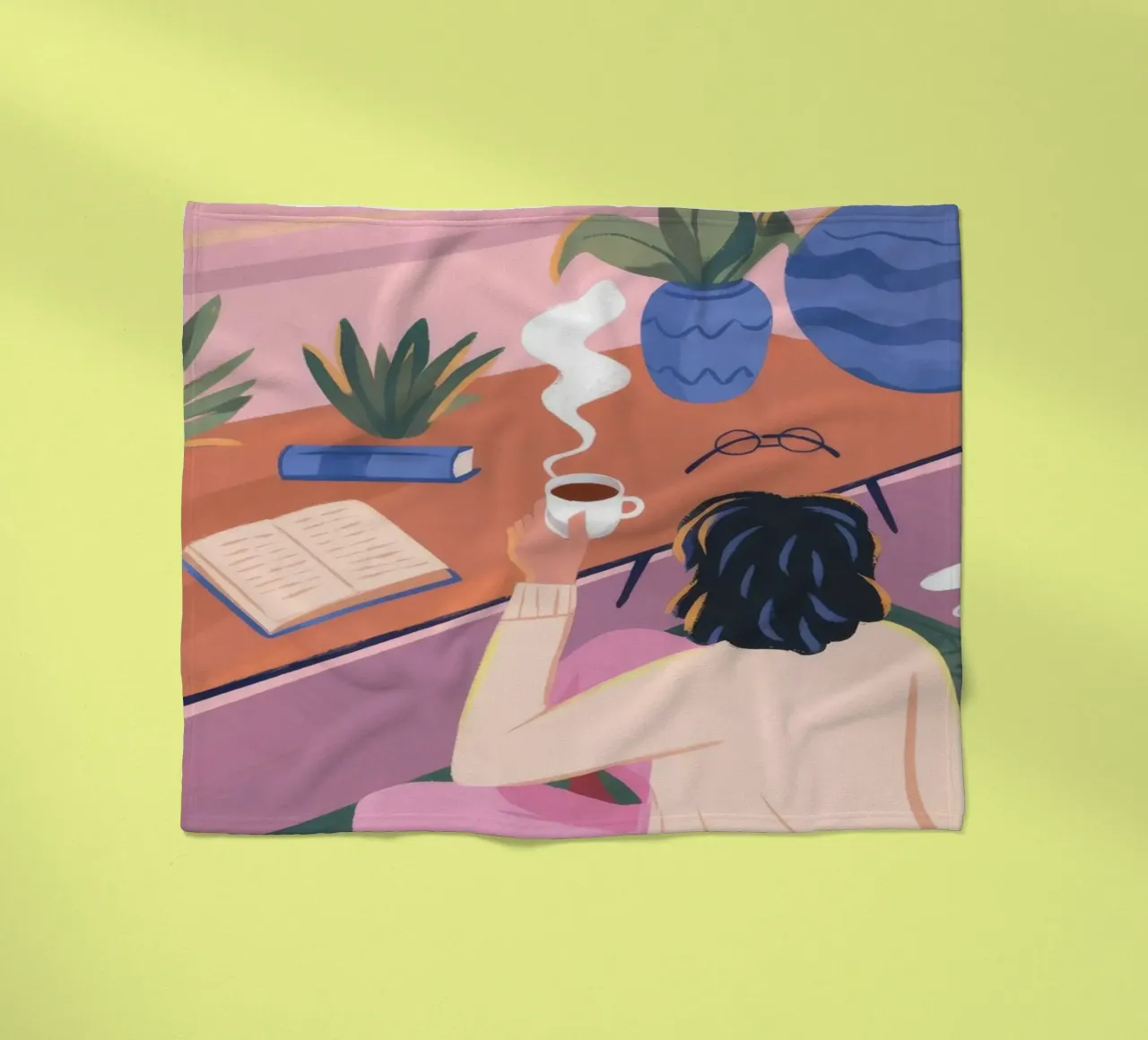 Creative Solitude fleece blanket by Atelier Tiga