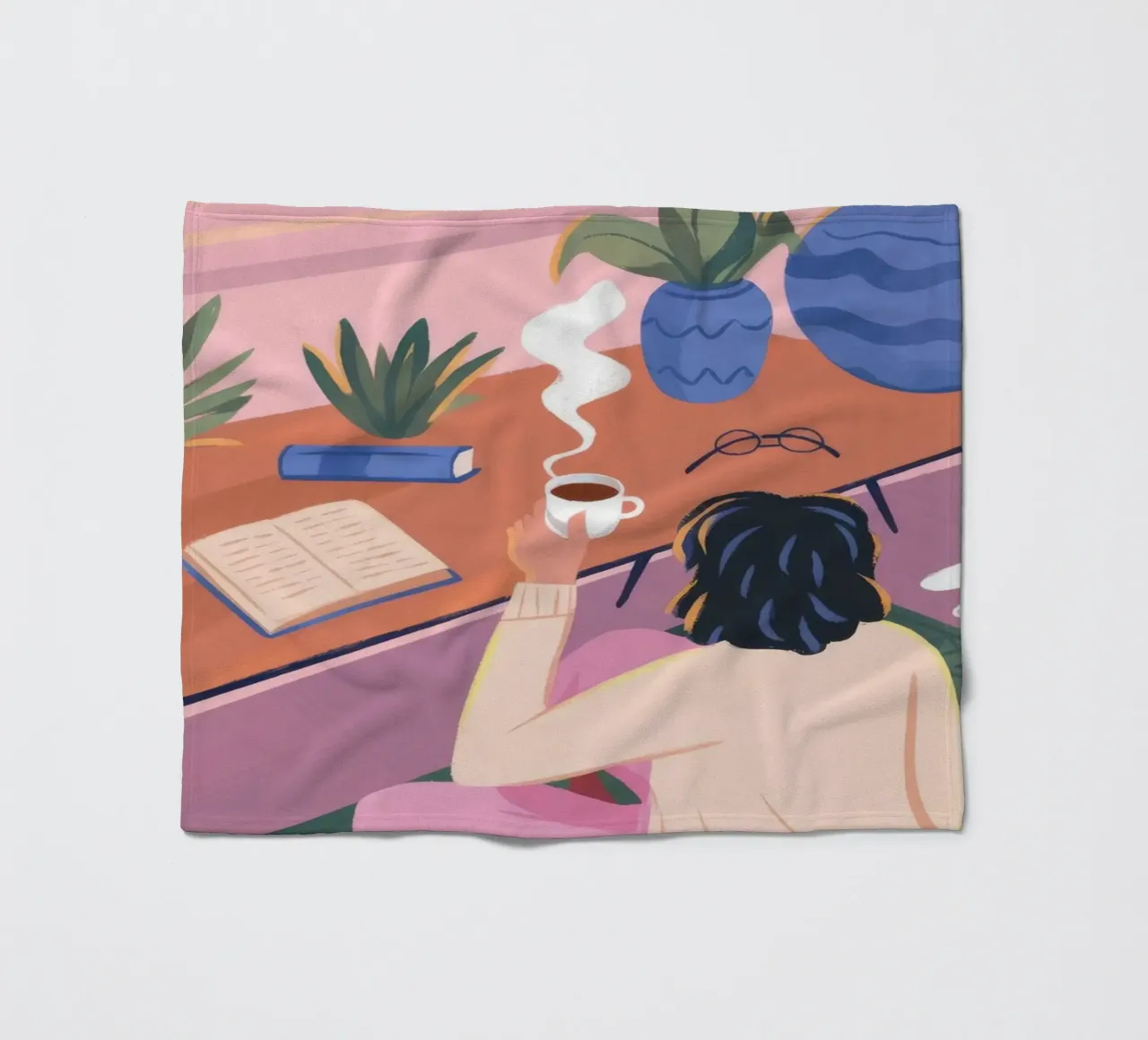 Creative Solitude fleece blanket by Atelier Tiga