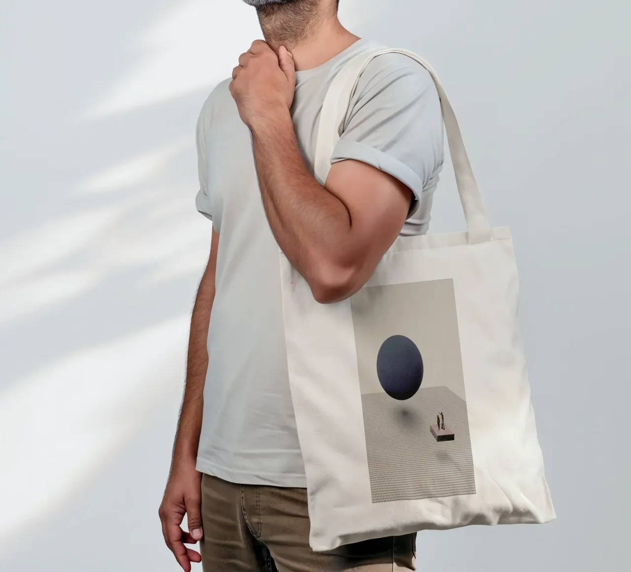 Let's Start From Scratch borsa in juta da Maarten Léon