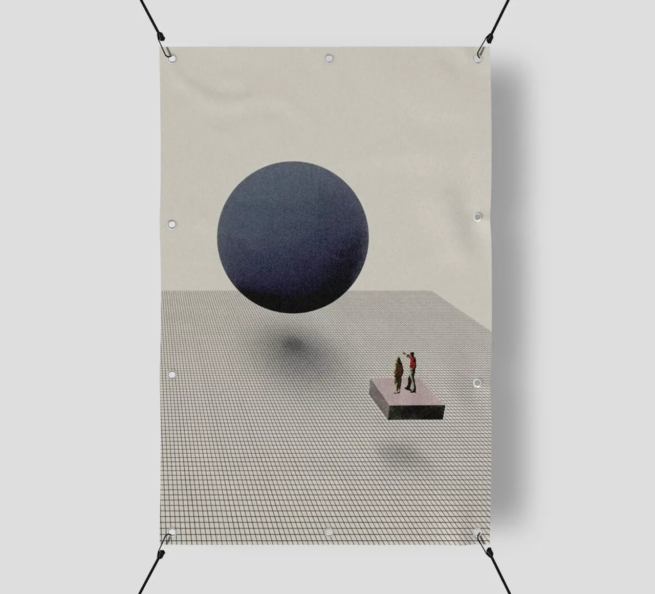 Let's Start From Scratch telo in pvc da Maarten Léon