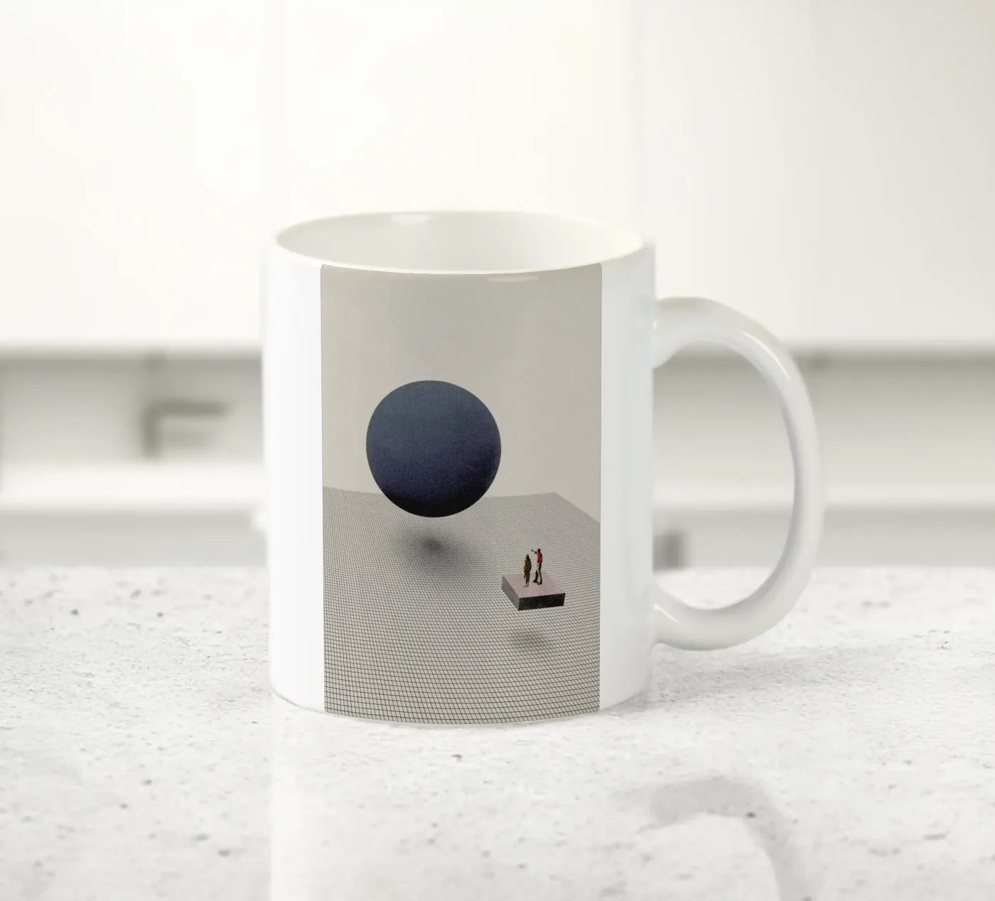 Let's Start From Scratch ceramic mug by Maarten Léon