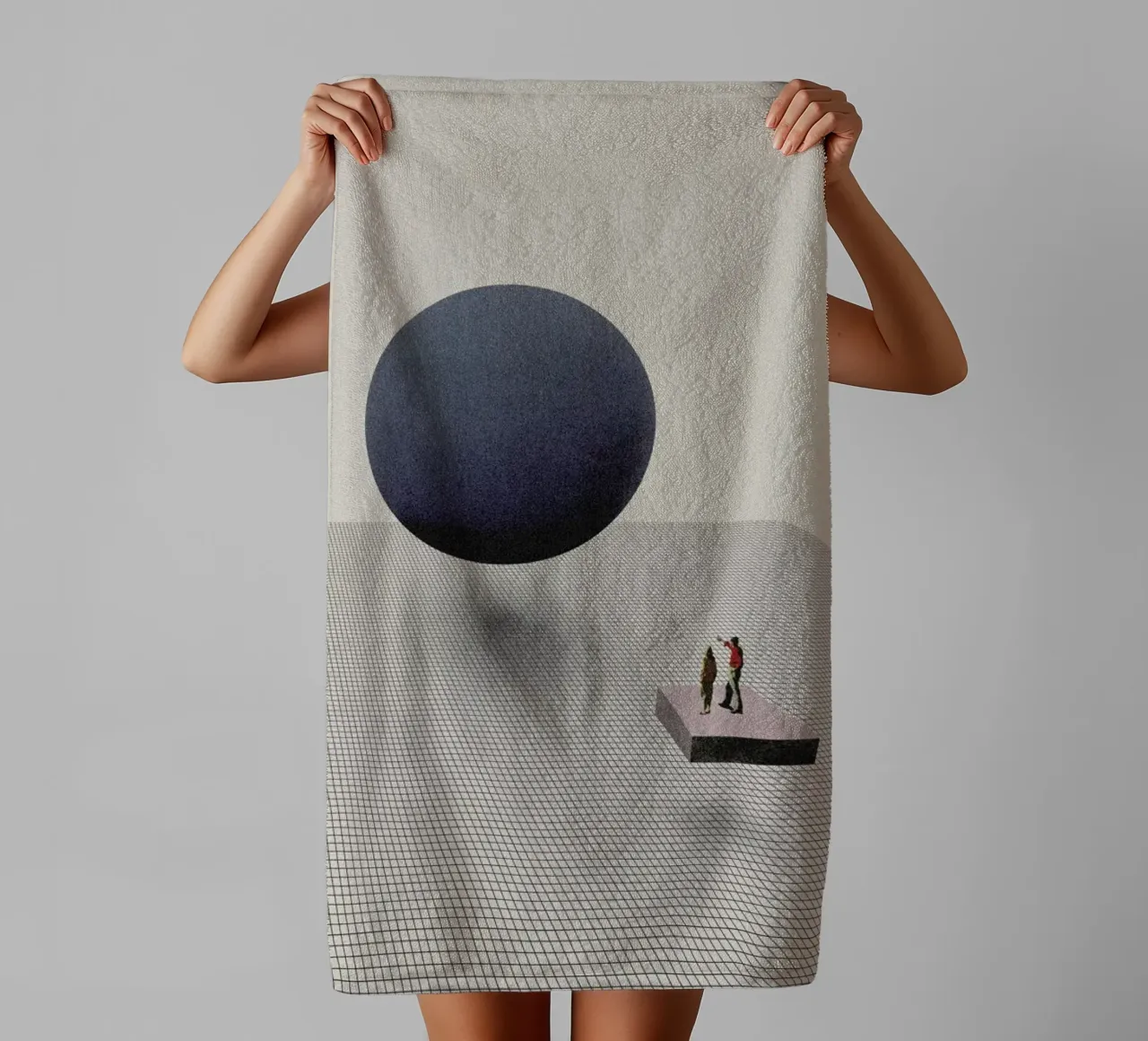 Let's Start From Scratch towel by Maarten Léon