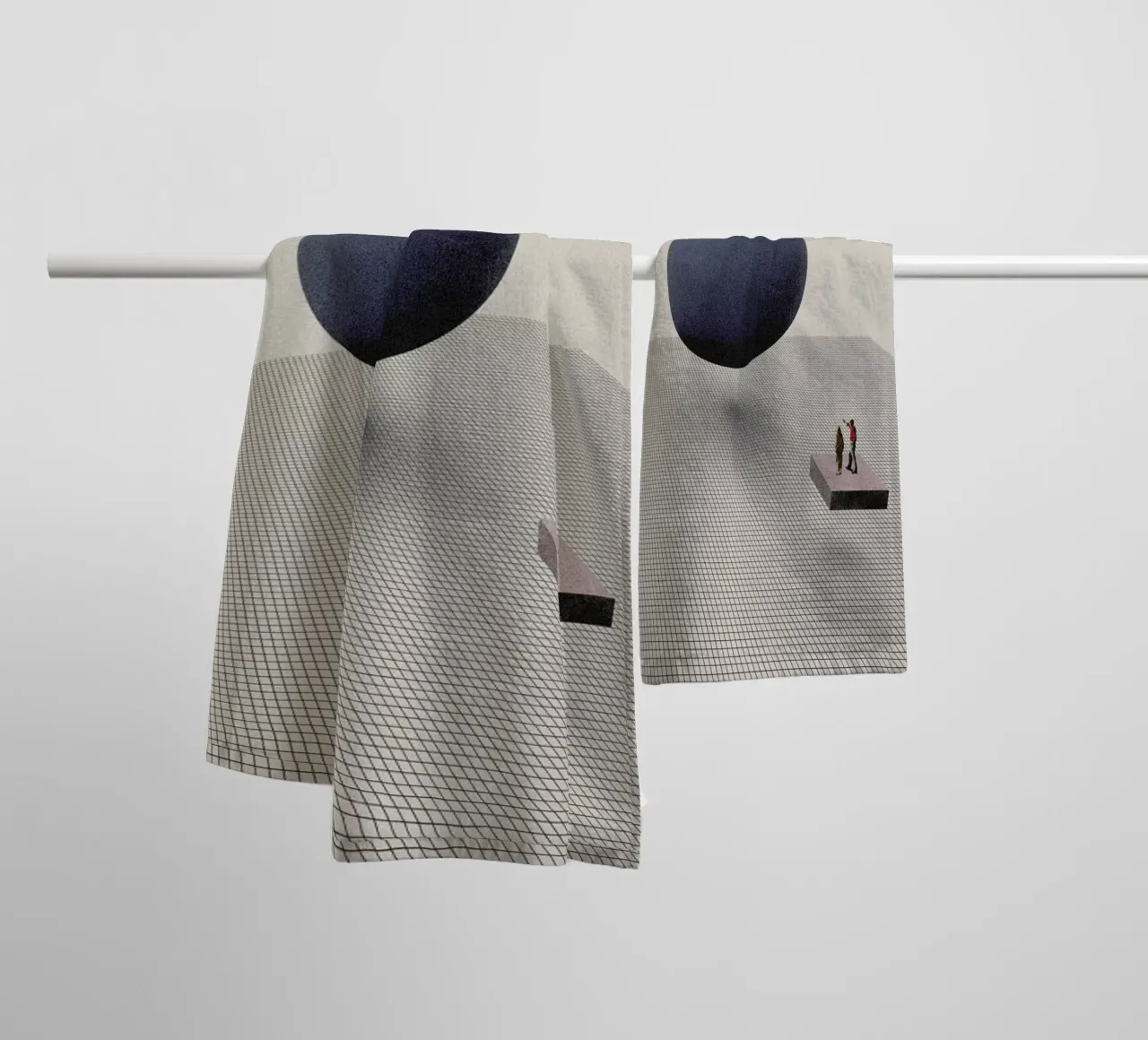 Let's Start From Scratch towel by Maarten Léon