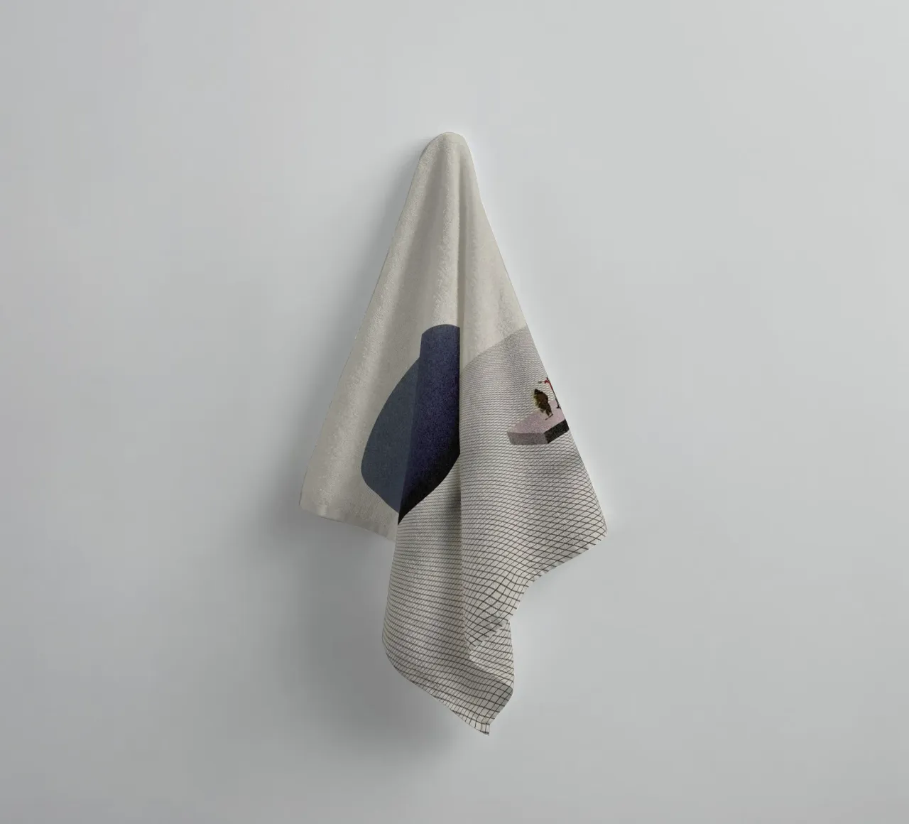 Let's Start From Scratch towel by Maarten Léon